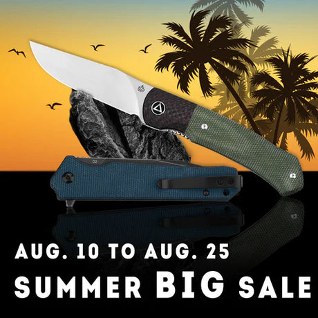 QSP Phoenix Liner Lock Pocket Knife D2 blade Green G10 Handle