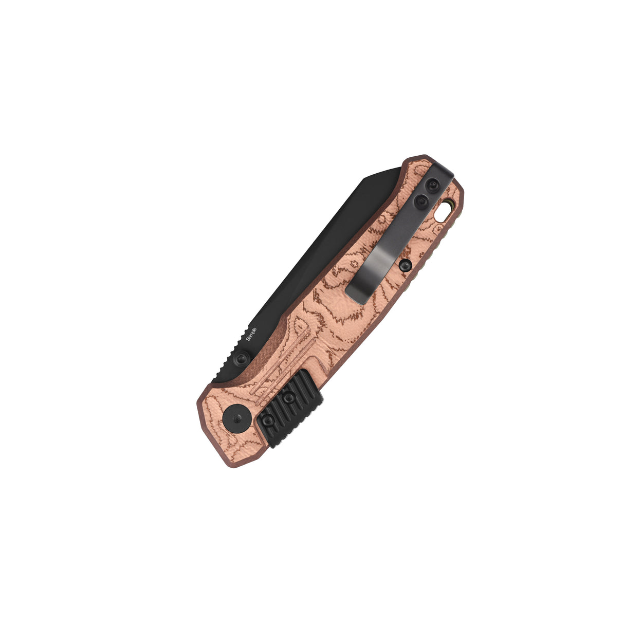 QSP Badger Rack Lock Pocket Knife Nitro V blade G10 with Copper Foil handle