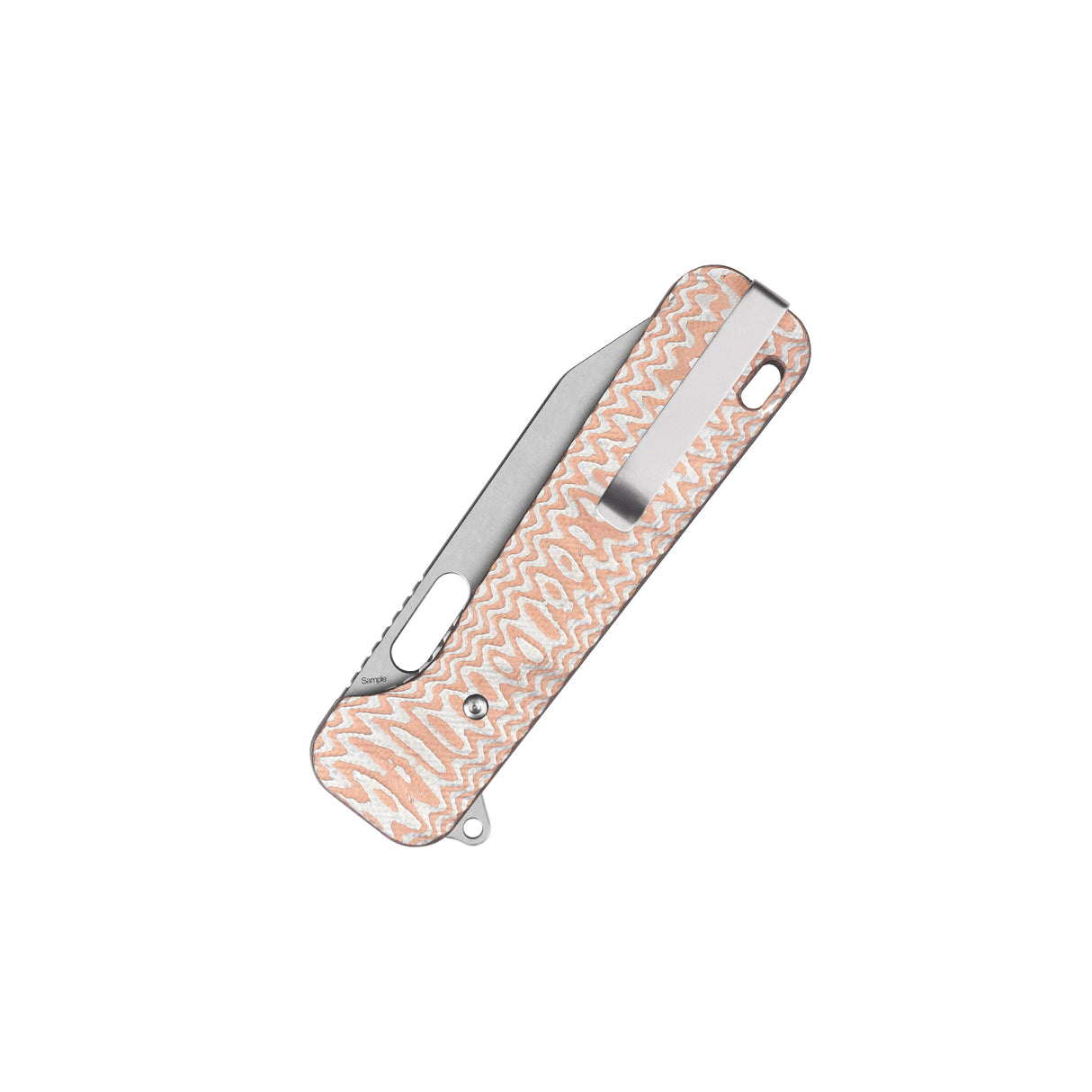 QSP Chameleon Liner Lock Pocket Knife 14C28N blade G10 with Copper and Aluminum Foil handle