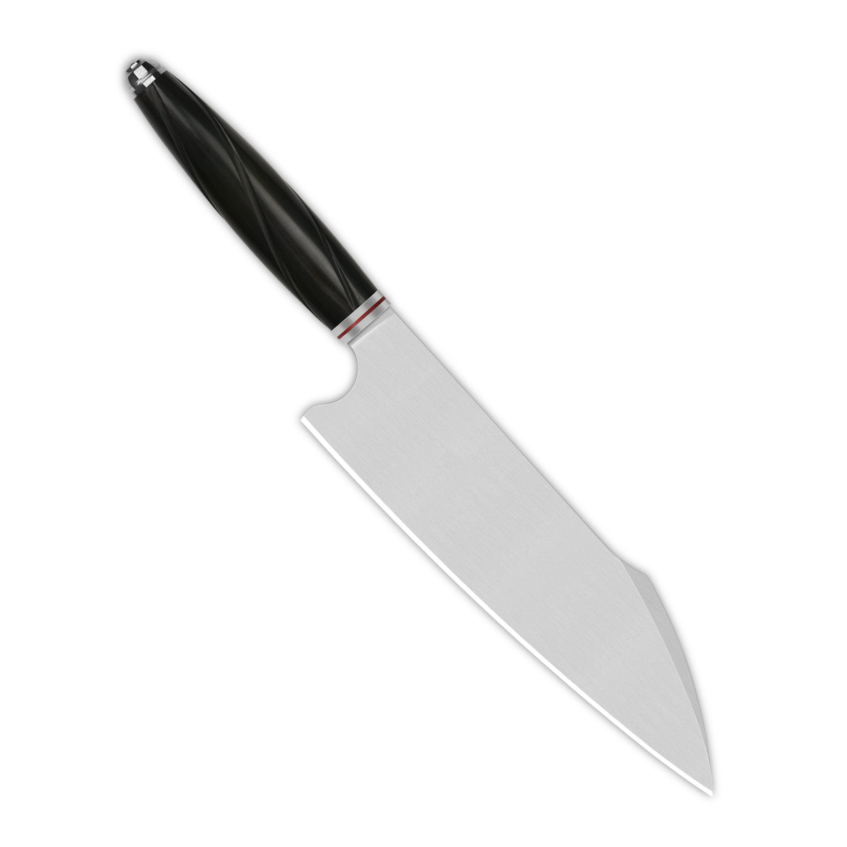 QSP Mulan Series 8-inch chef knife with sleek 14C28N blade and ergonomic ebony handle