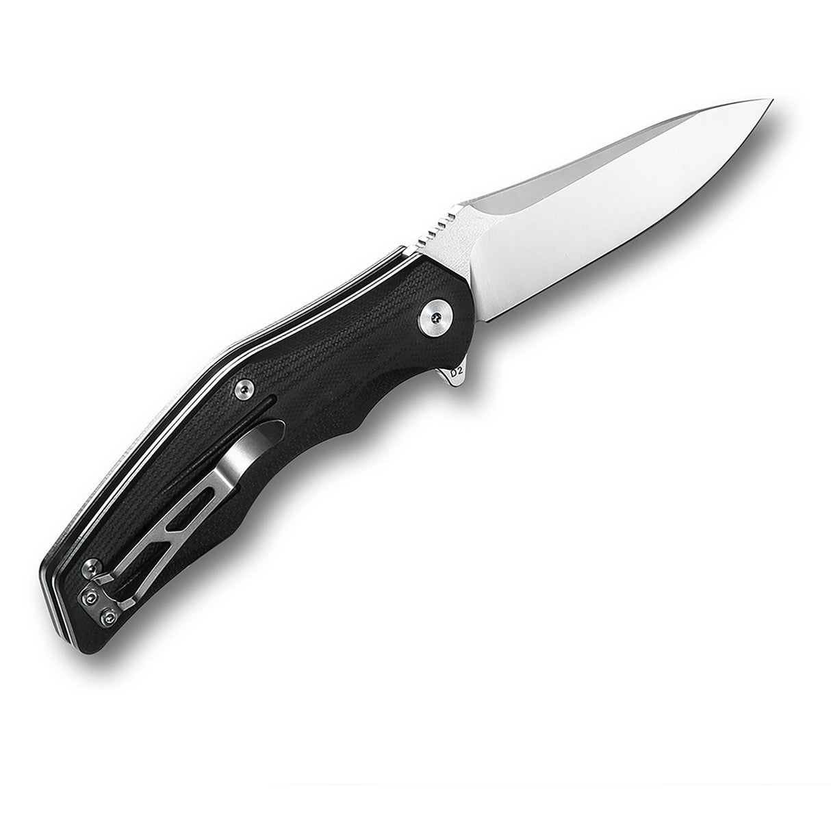 QSP Pangolin pocket knife with sleek G10 handle and sharp D2 blade