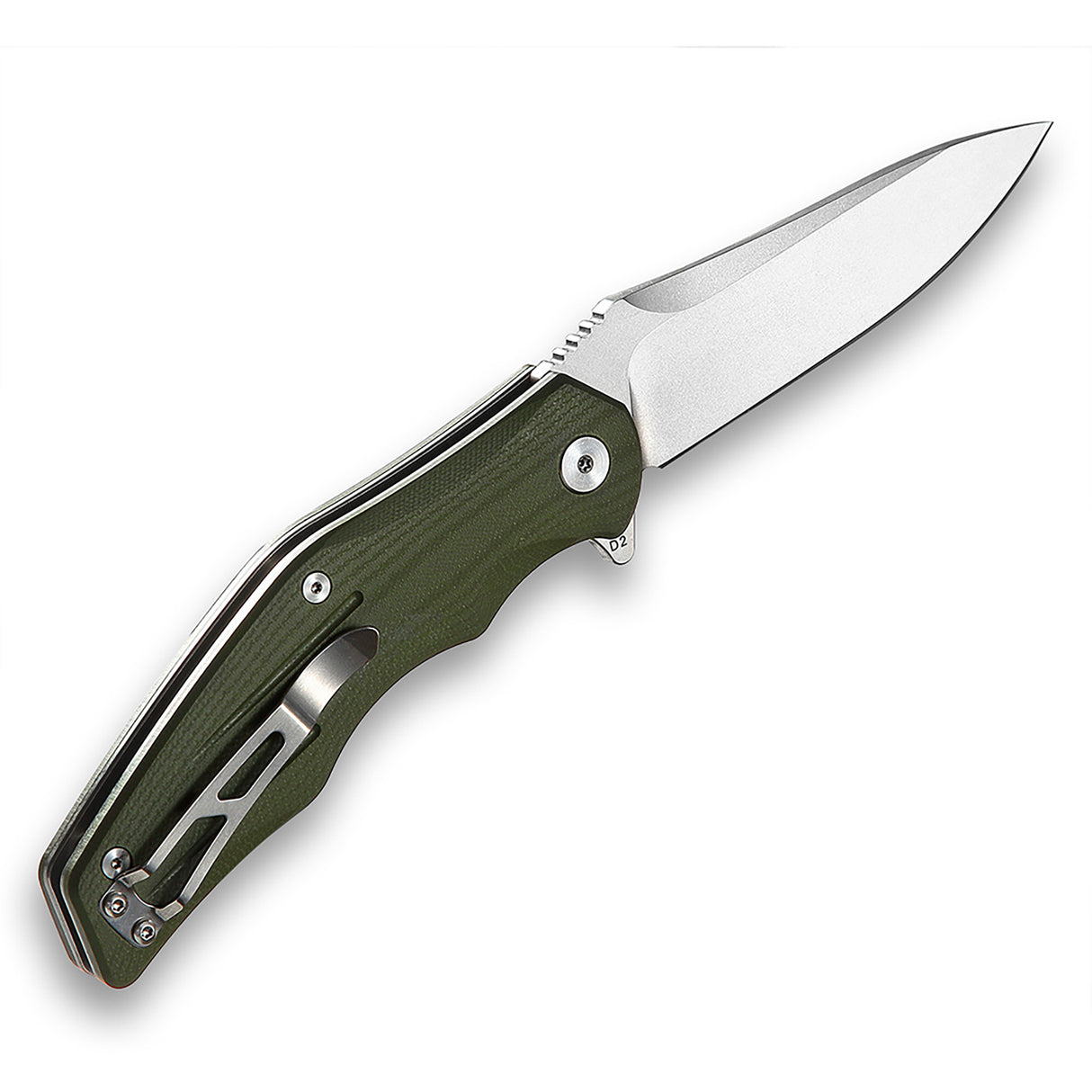 QSP Pangolin Liner Lock Pocket Knife D2 Blade G10 Handle