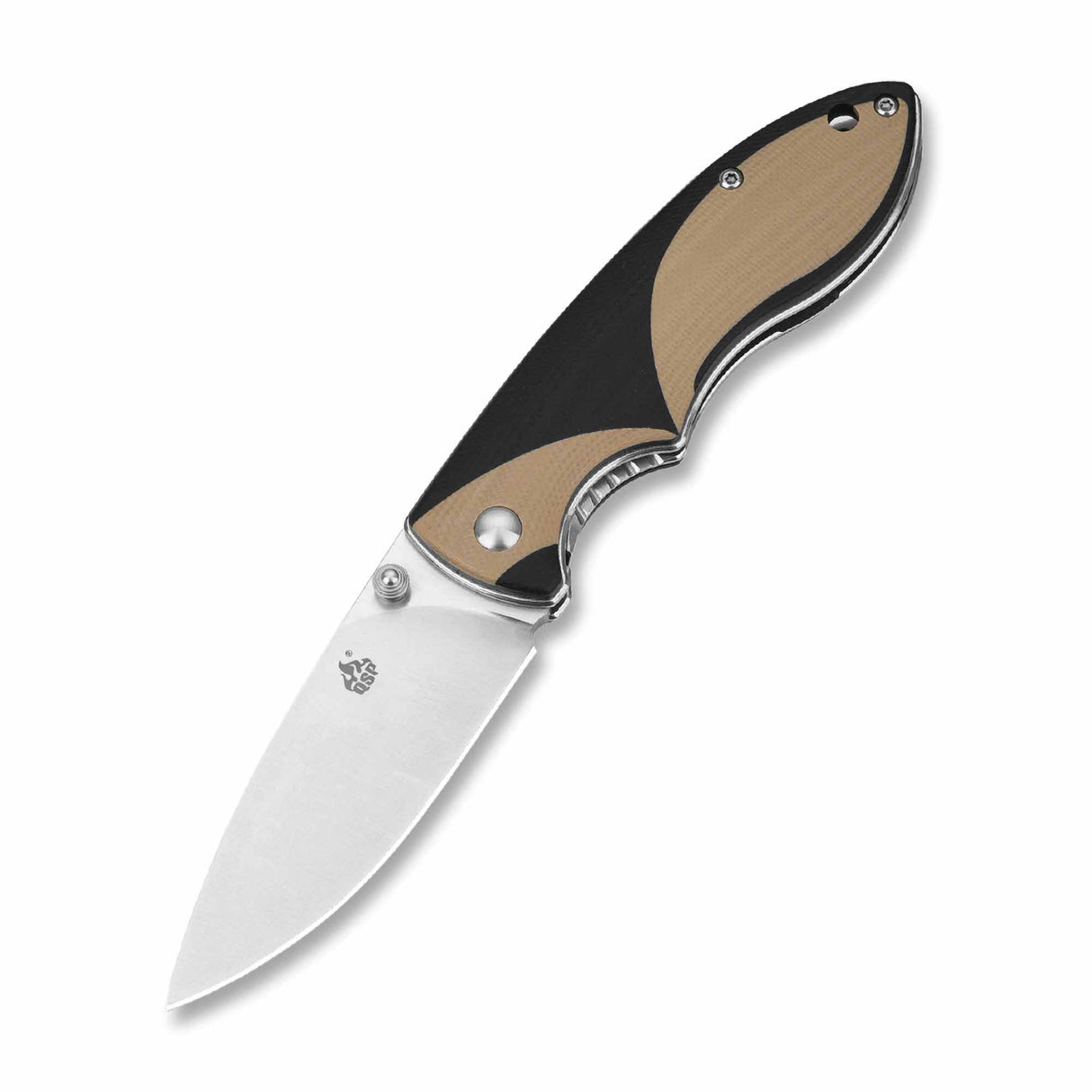 QSP Piglet Liner Lock Pocket Knife Sandvik 14C28N Blade G10 Handle