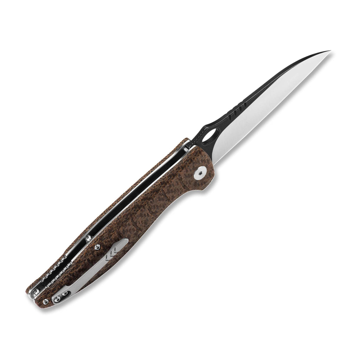 QSP Locust Liner Lock Pocket Knife 154CM Blade Micarta Handle