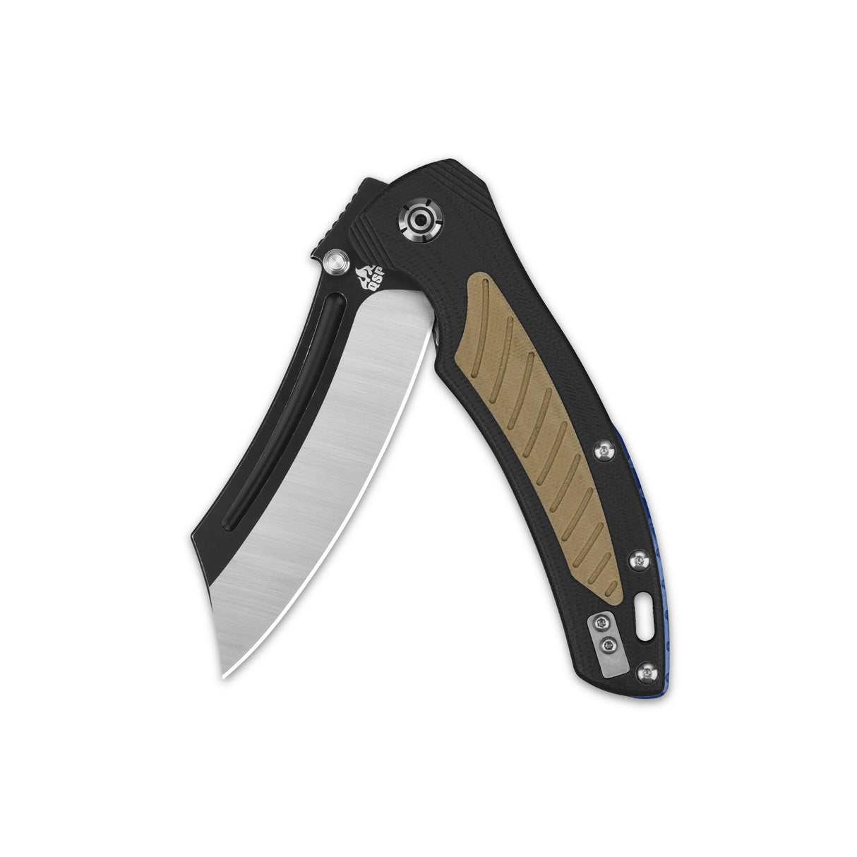 QSP Platypus Liner Lock Pocket Knife Sandvik 14C28N Blade G10 Handle with Ti Backspacer
