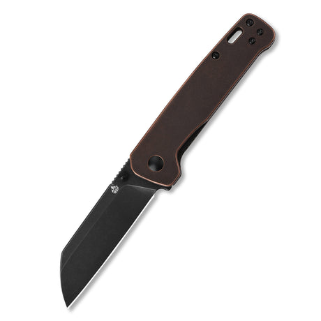 QSP Penguin Liner Lock Pocket Knife D2 blade Copper Handle
