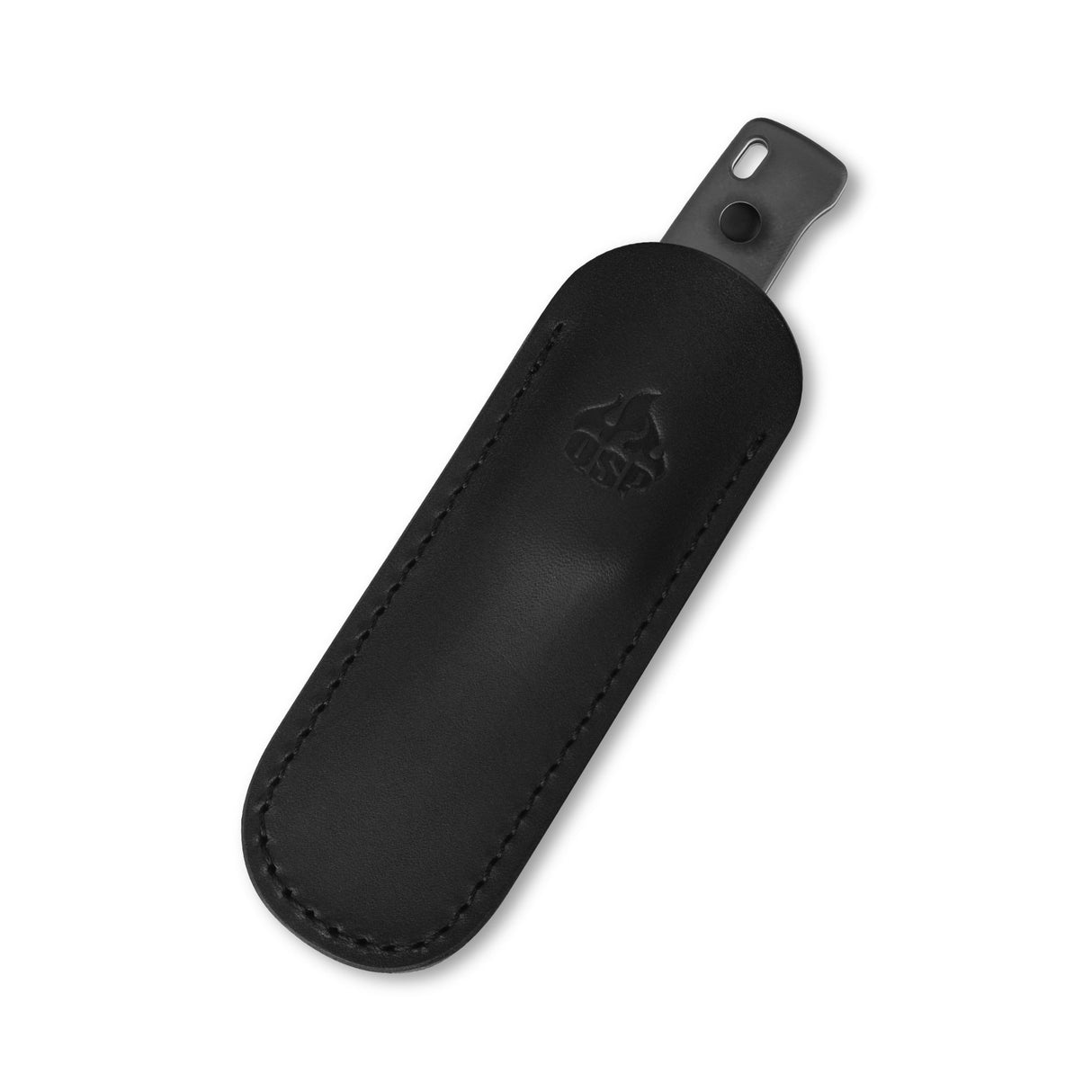 QSP Baby Penguin 14C28N blade Acrylic handle with Clip Slip sheath