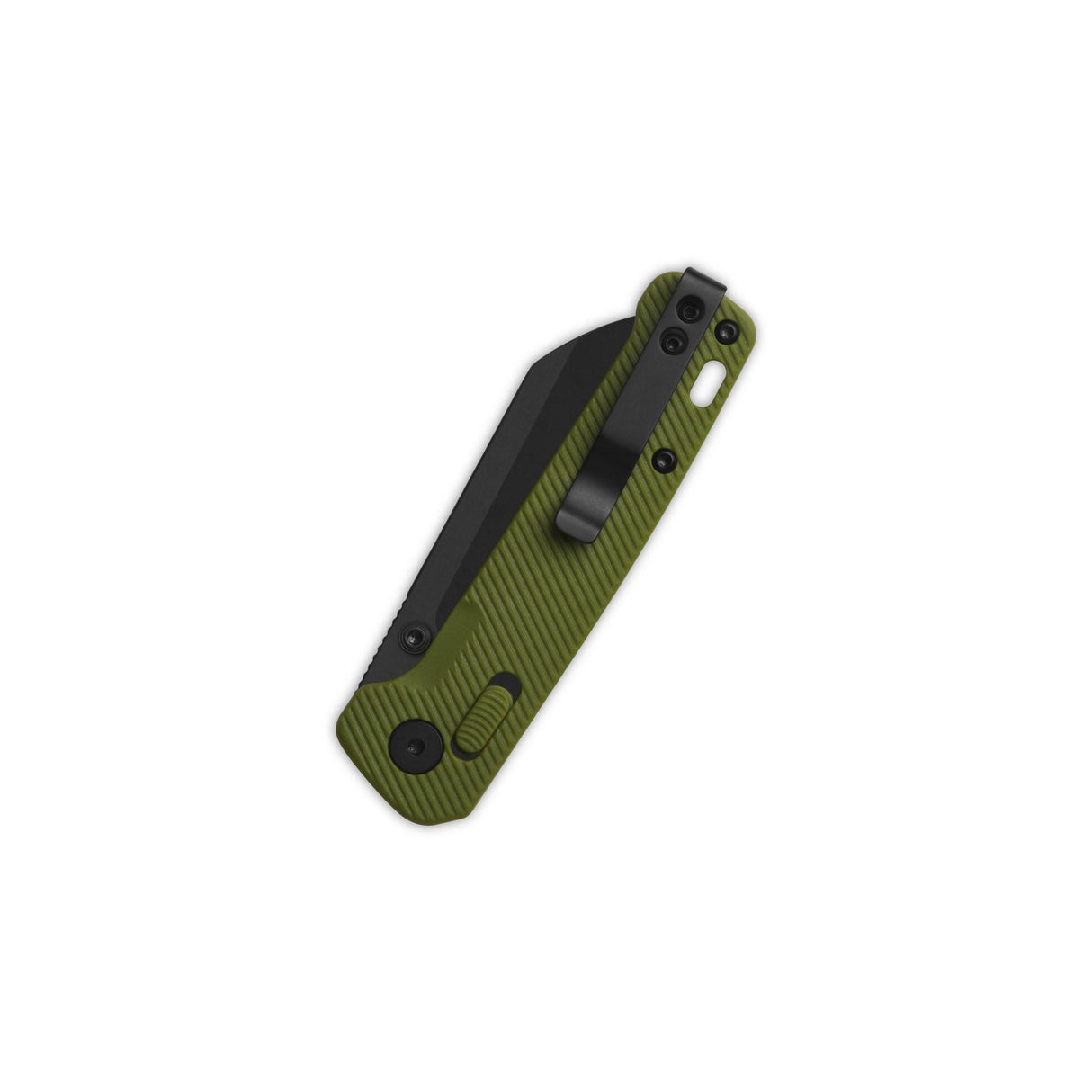 QSP Penguin Glyde Lock Pocket Knife 14C28N Blade OD Green FRN Handle