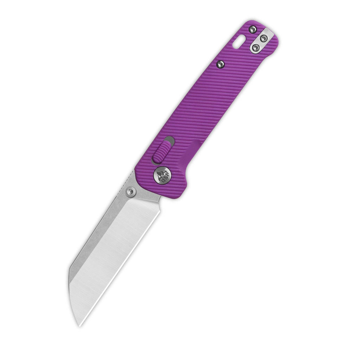 QSP Penguin Glyde Lock Pocket Knife 14C28N Blade Purple FRN Handle