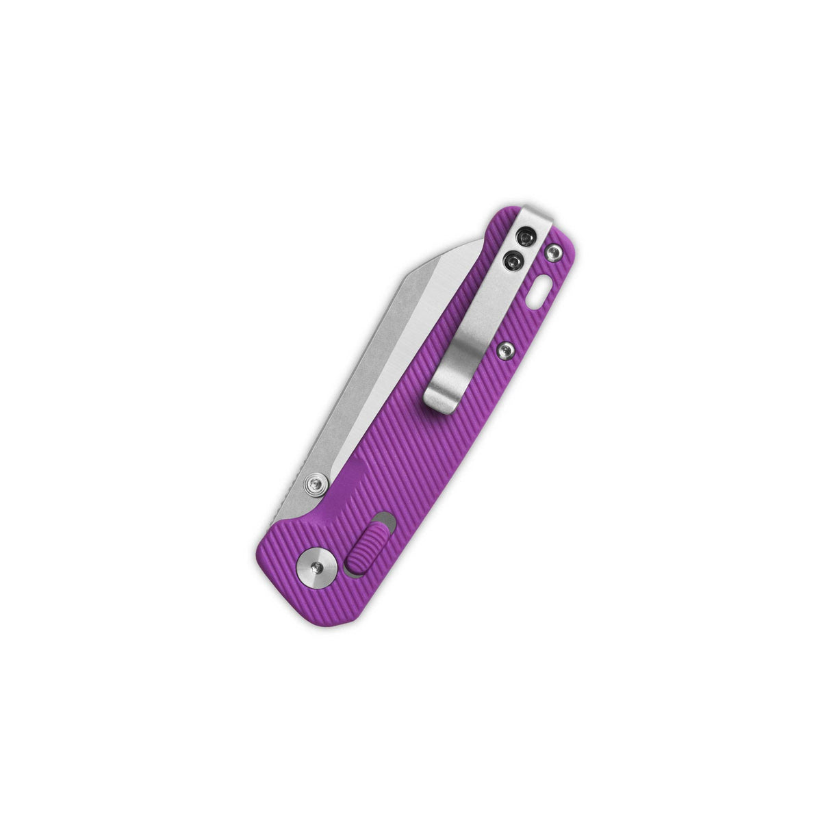QSP Penguin Glyde Lock Pocket Knife 14C28N Blade Purple FRN Handle