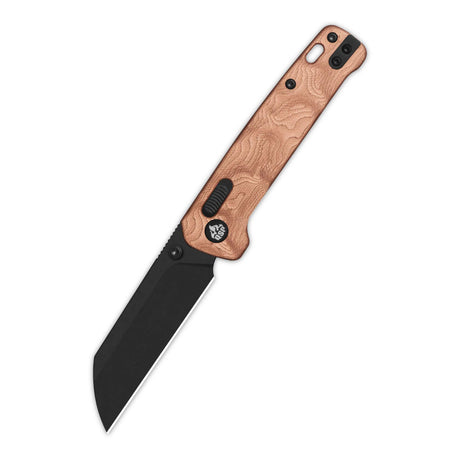 QSP Penguin Glyde Lock Pocket Knife 14C28N Blade G10 with Copper Foil Handle