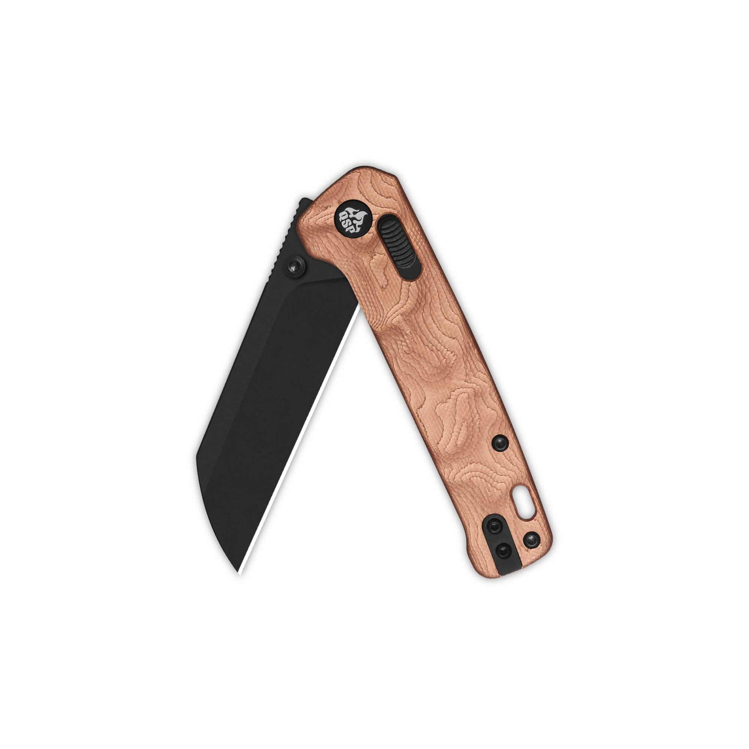 QSP Penguin Glyde Lock Pocket Knife 14C28N Blade G10 with Copper Foil Handle