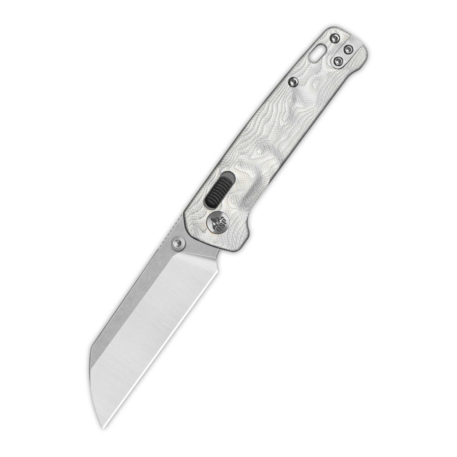 QSP Penguin Glyde Lock Pocket Knife 14C28N Blade G10 with Aluminum Foil Handle