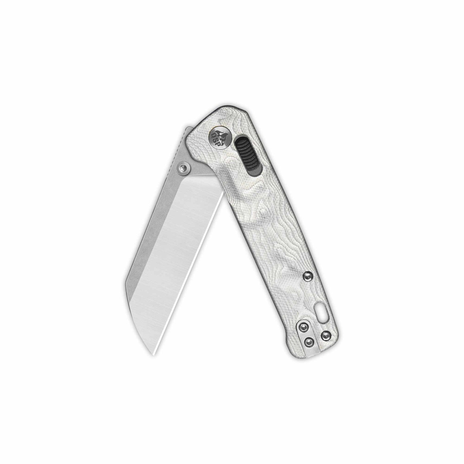 QSP Penguin Glyde Lock Pocket Knife 14C28N Blade G10 with Aluminum Foil Handle