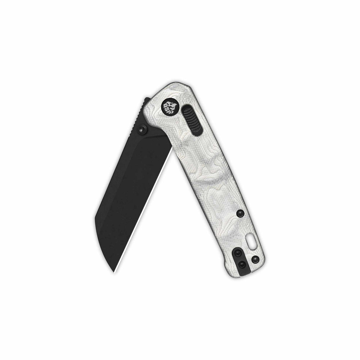 QSP Penguin Glyde Lock Pocket Knife 14C28N Blade G10 with Aluminum Foil Handle