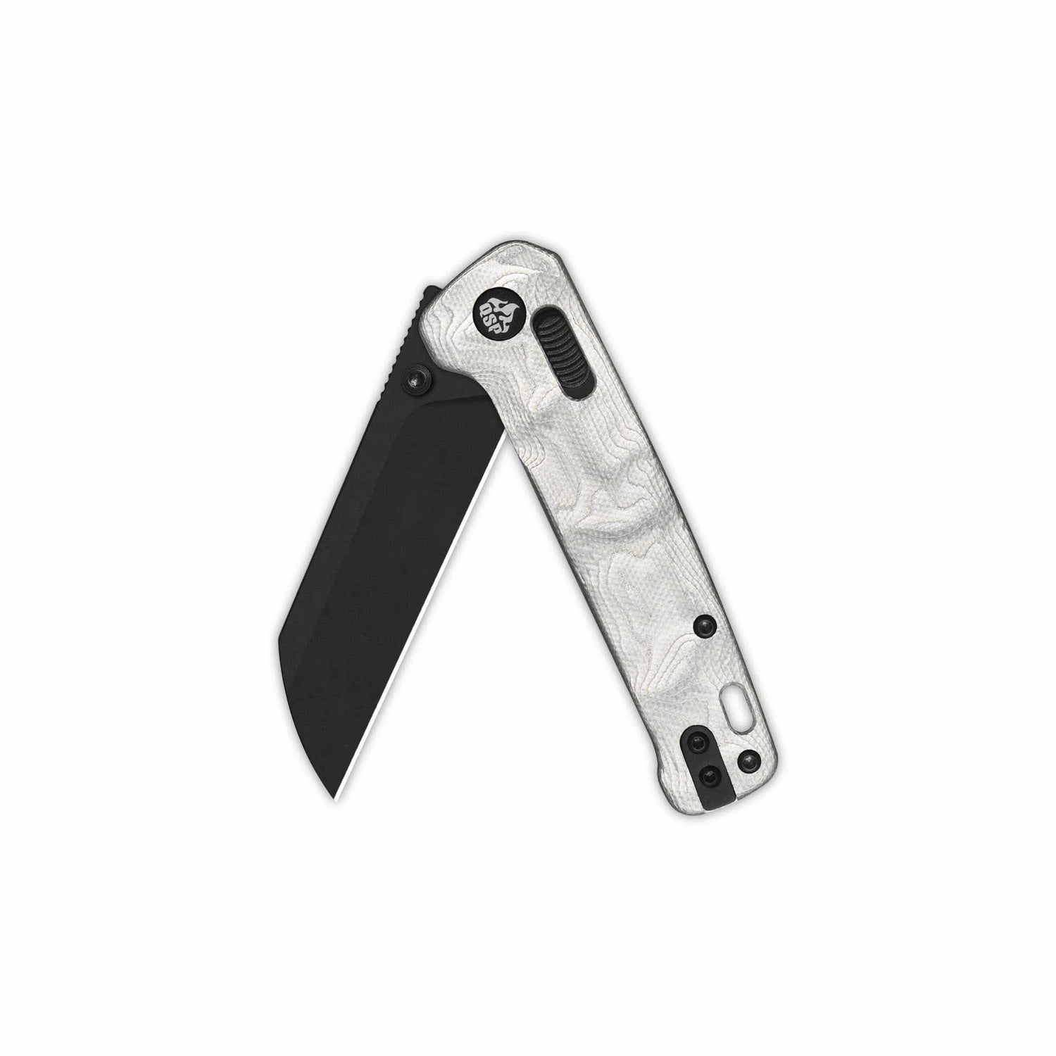 QSP Penguin Glyde Lock Pocket Knife 14C28N Blade G10 with Aluminum Foil Handle