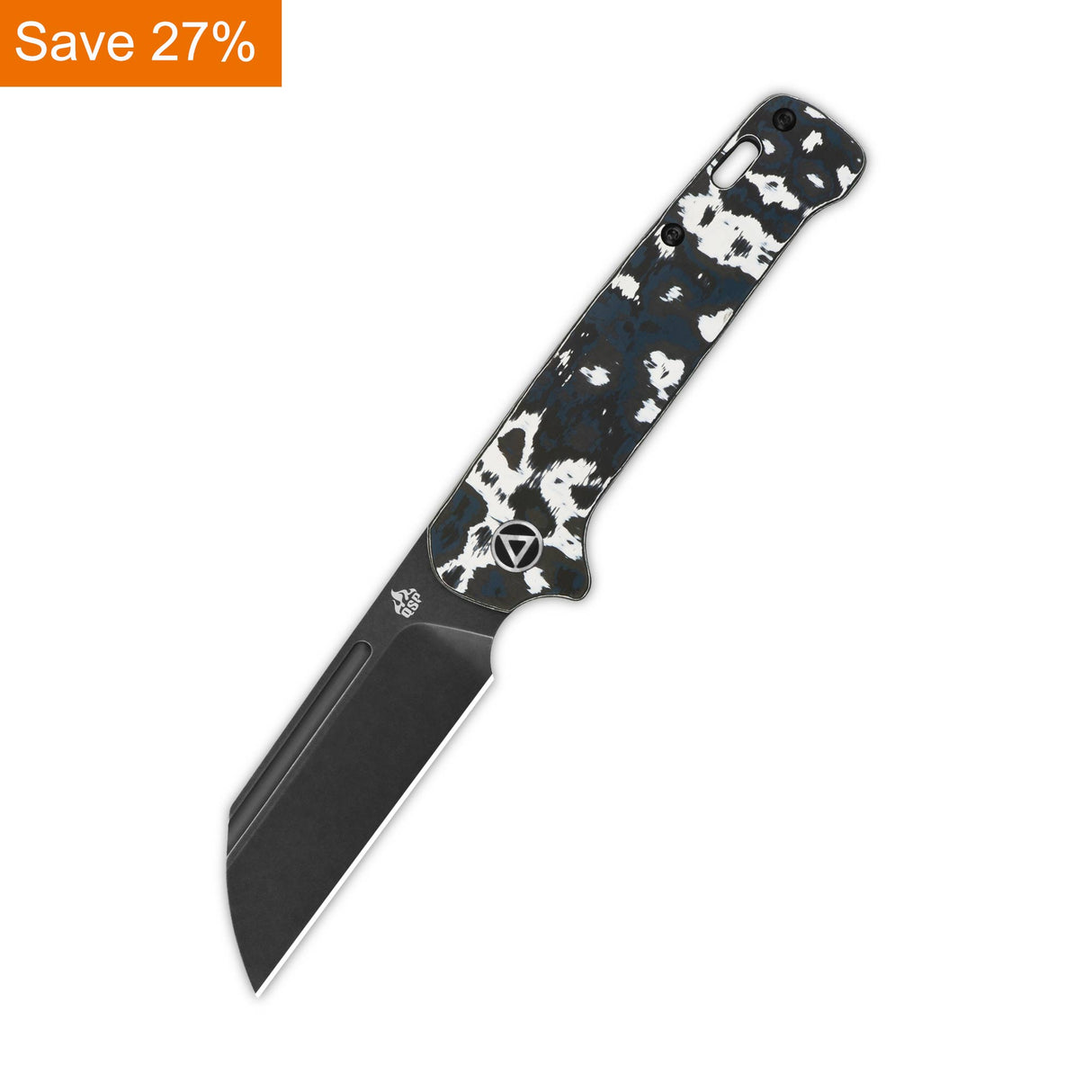 QSP Penguin Slip Joint 20CV blade Fat Carbon (White Storm ) Handle