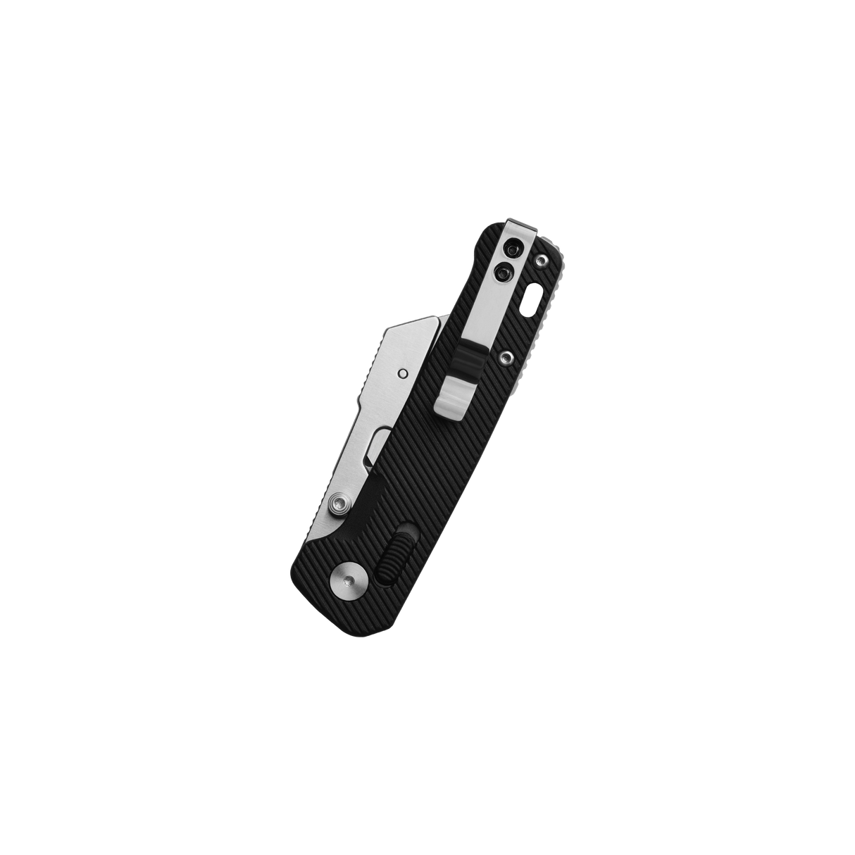 QSP Penguin Workmate Glyde Lock Utility Knife Stainless Steel Blade Black FRN Handle