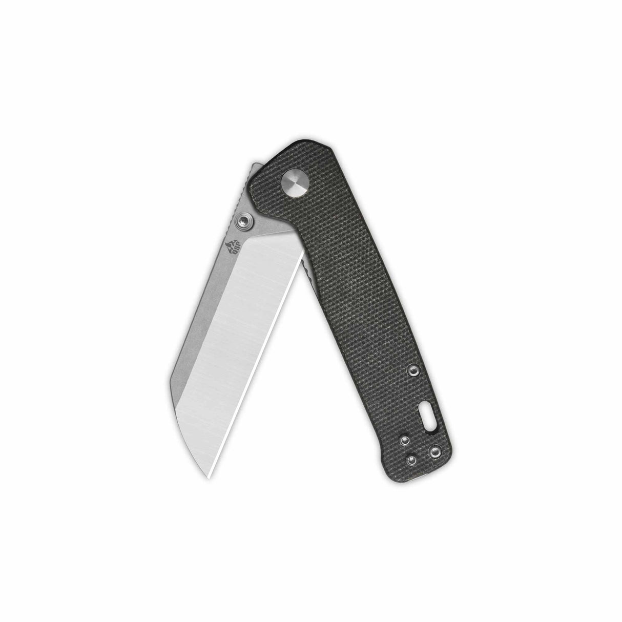 QSP Penguin V2 Liner Lock Pocket Knife D2 blade Dark Brown Micarta handle