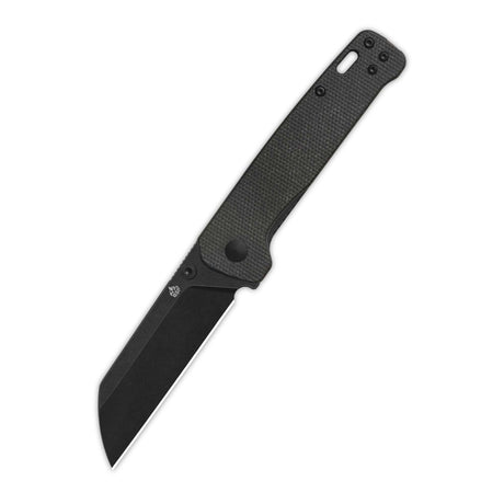 QSP Penguin V2 Liner Lock Pocket Knife D2 blade Dark Brown Micarta handle