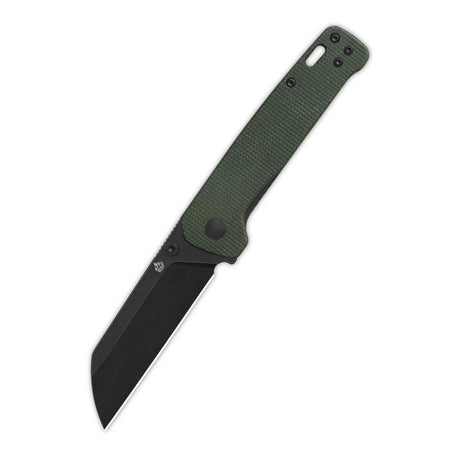 QSP Penguin V2 Liner Lock Pocket Knife D2 blade Green Micarta handle