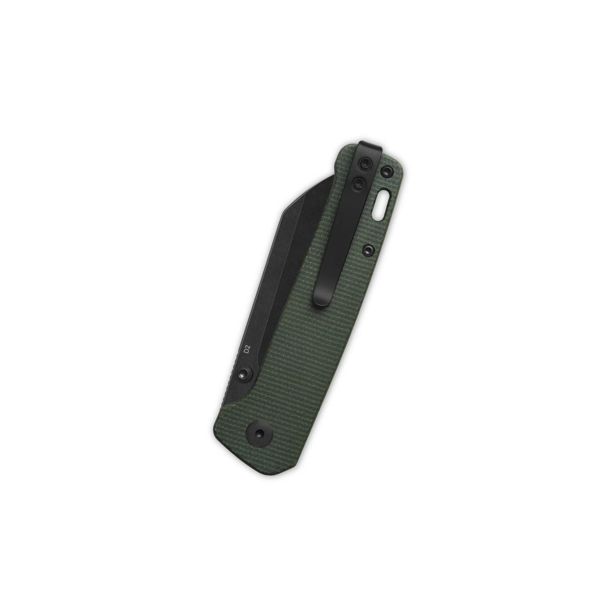 QSP Penguin V2 Liner Lock Pocket Knife D2 blade Green Micarta handle