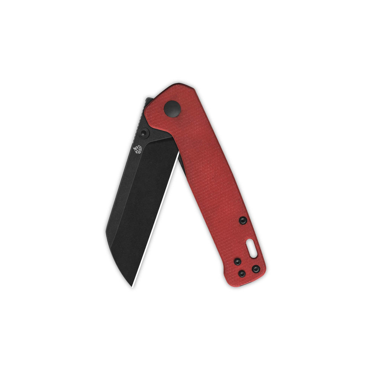 QSP Penguin V2 Liner Lock Pocket Knife D2 blade Red Micarta handle