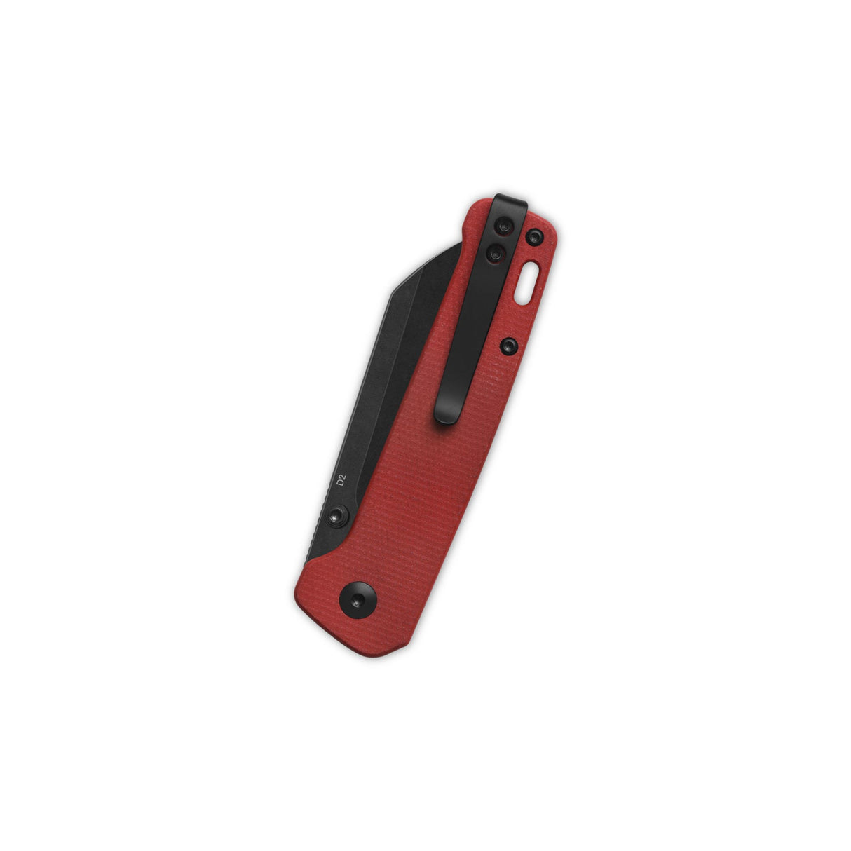 QSP Penguin V2 Liner Lock Pocket Knife D2 blade Red Micarta handle