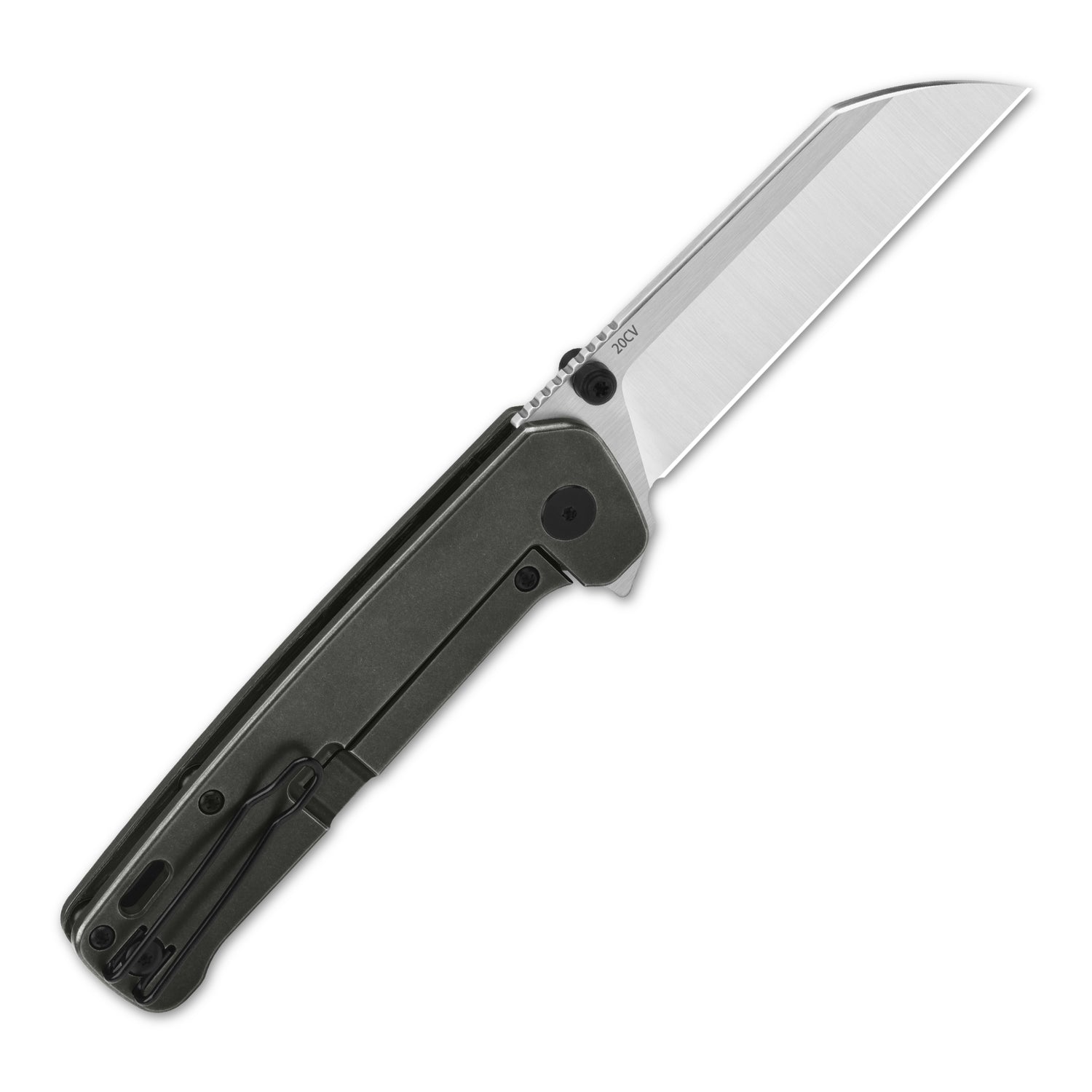 QSP Penguin Plus pocket knife with green handle and sleek 20CV blade