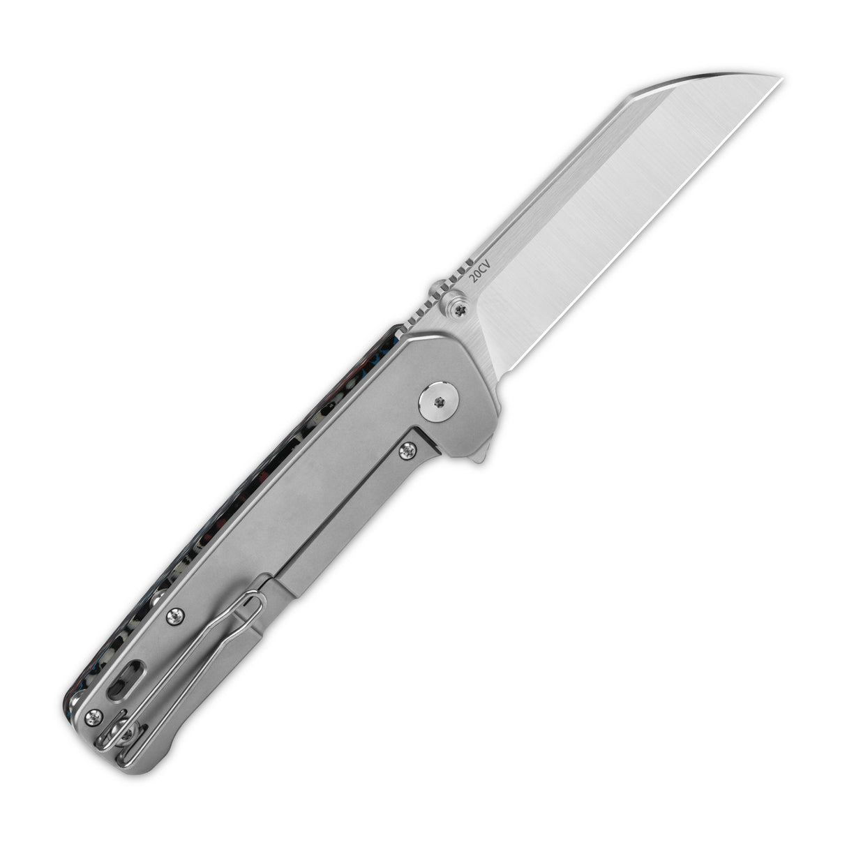 QSP Penguin Plus pocket knife with stainless steel blade and silver handle