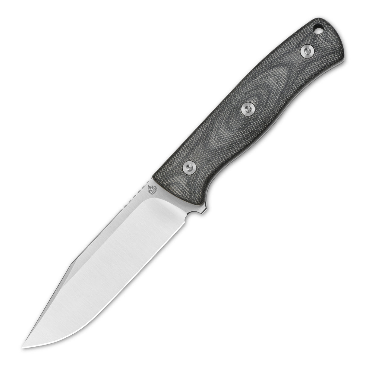 QSP Bison V2 fixed blade knife with D2 blade and Micarta handle