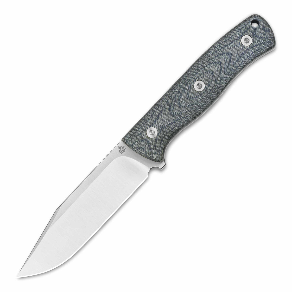 QSP Bison V2 fixed blade knife with ergonomic Micarta handle and D2 steel blade.