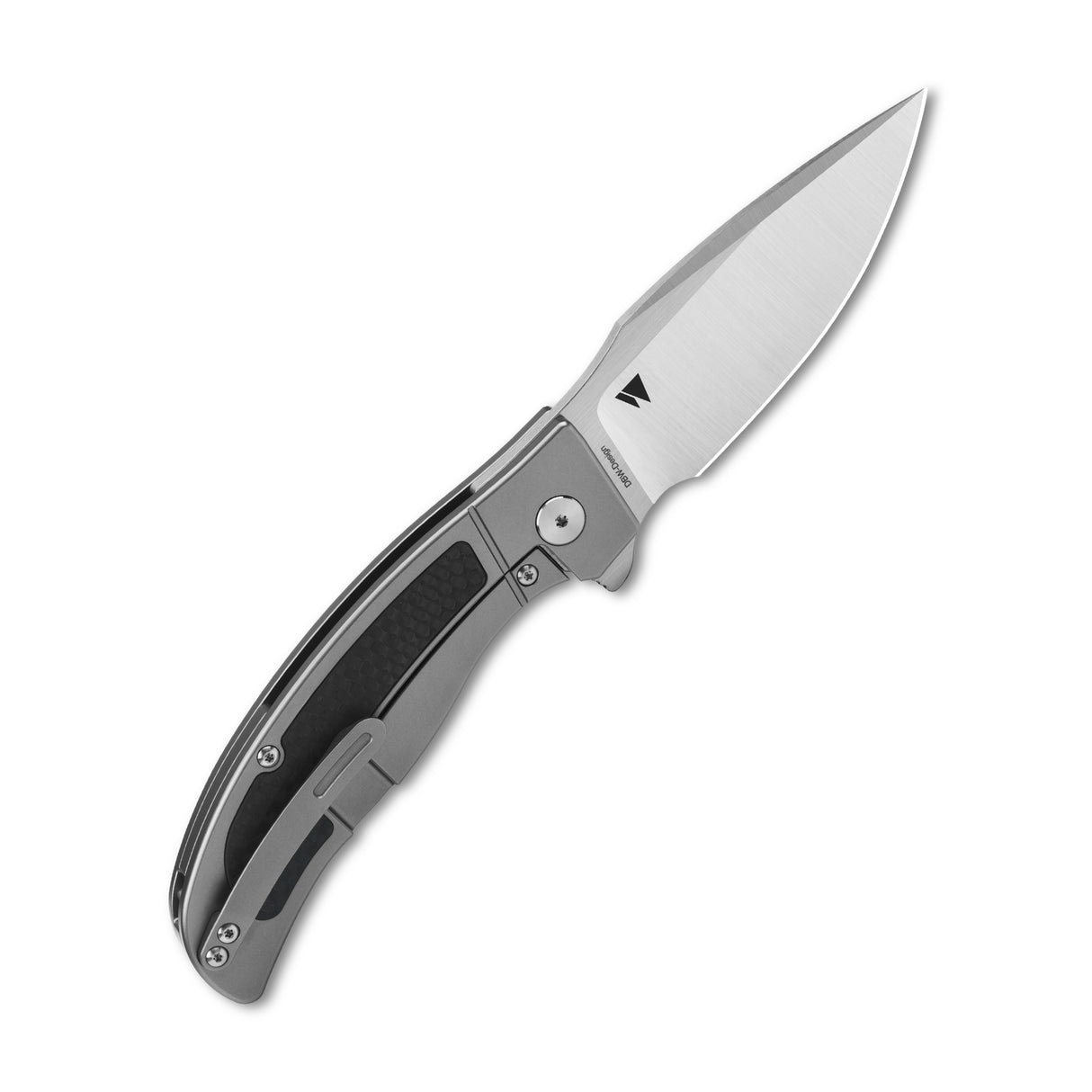 Legatus pocket knife with titanium handle and M390 drop point blade