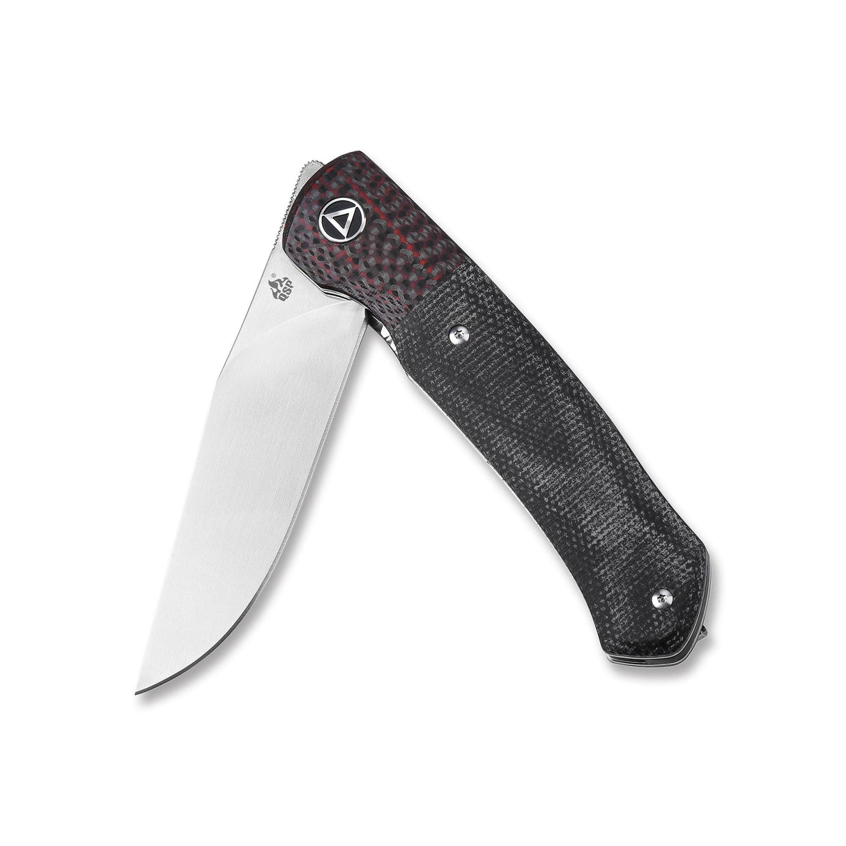 QSP Gannet pocket knife showcasing 154CM blade and textured micarta grip