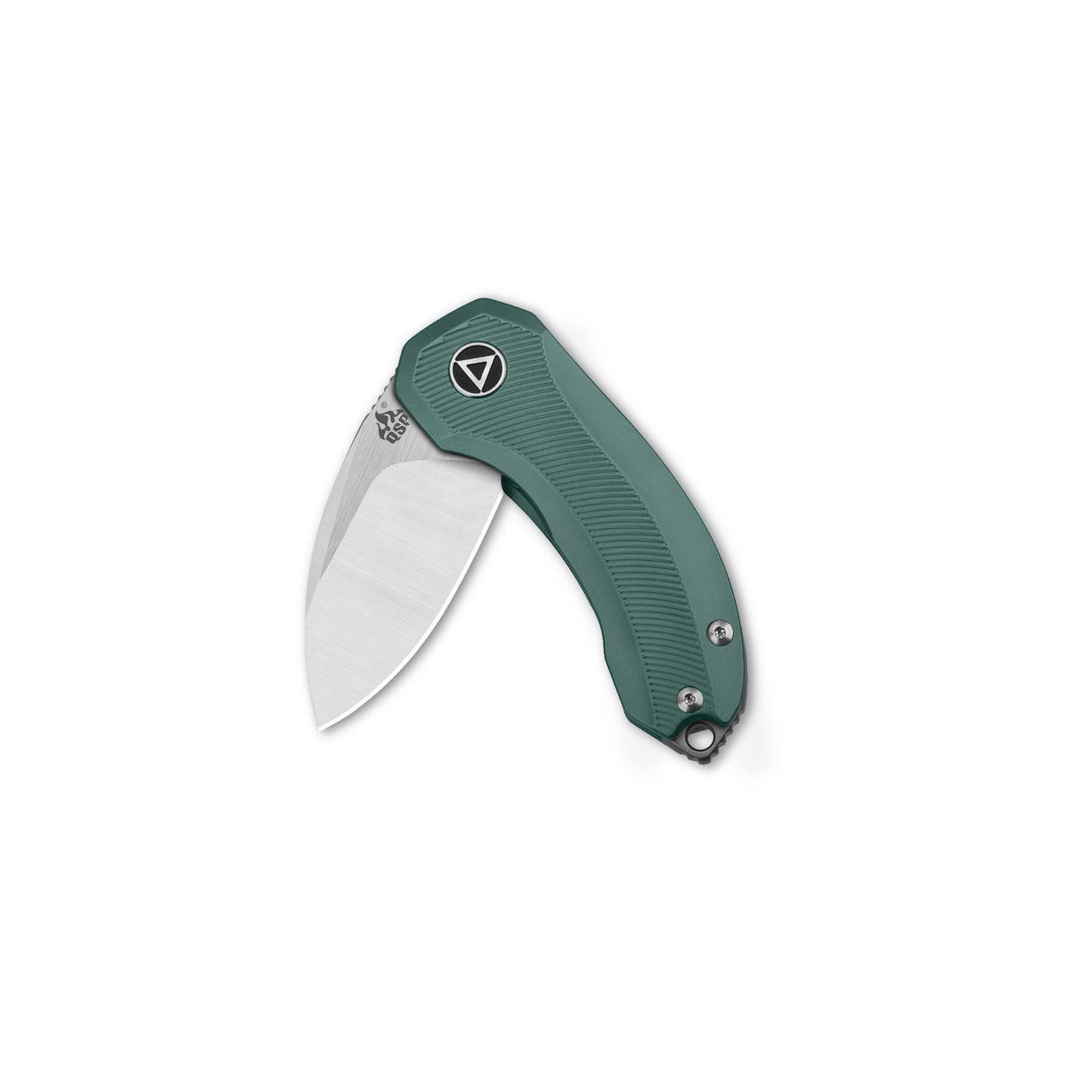 QSP Hamster pocket knife with drop point S35VN blade and green G10 handle