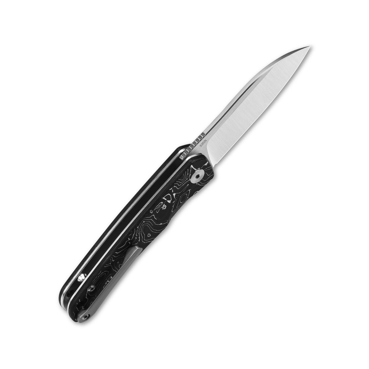 QSP Otter Liner Lock Pocket Knife with S35VN blade and aluminum foil handle
