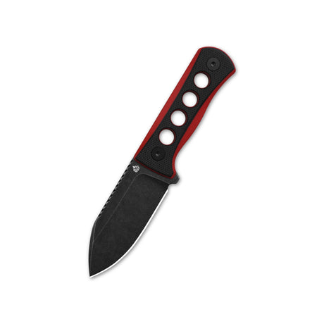 QSP Canary Neck knife 14C28N blade Black/Red G10 handle with Kydex sheath