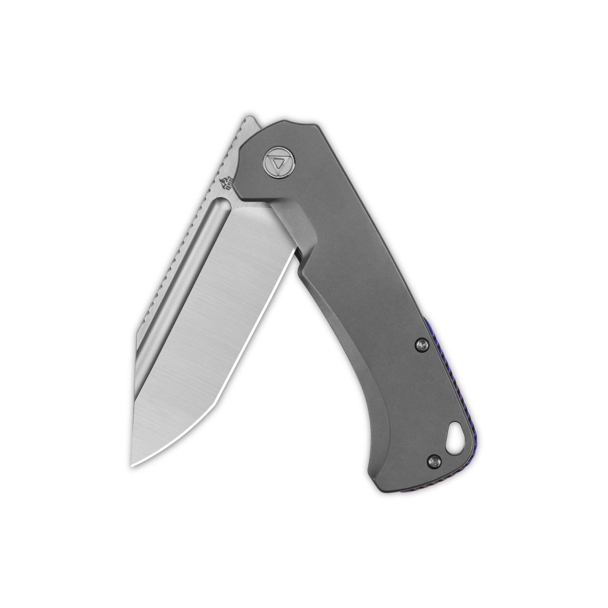 QSP Rhino Pocket Knife with Böhler M390 blade and titanium handle folded
