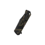 QSP Grebe Button Lock Pocket Knife S35VN blade Raffir resin Noble Handle