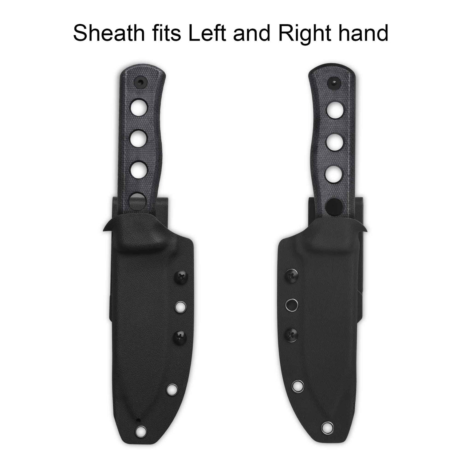 Sheath for QSP Canary knife fits both left and right-hand users.