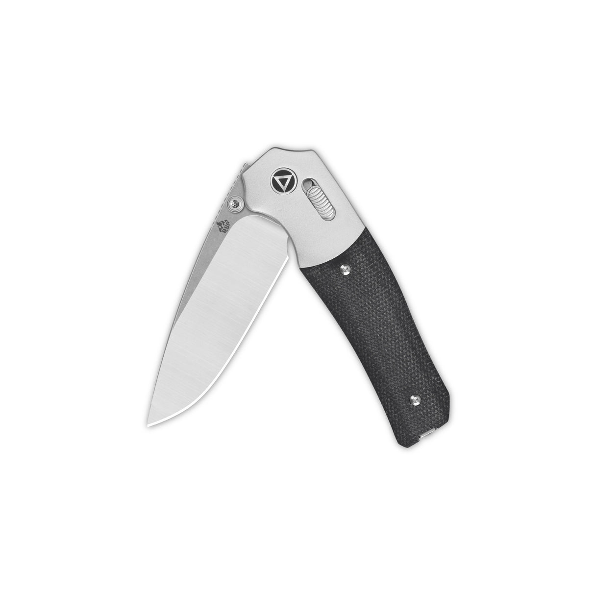 QSP Vault GlydeLock Pocket Knife 14C28N Blade Black Micarta Handle