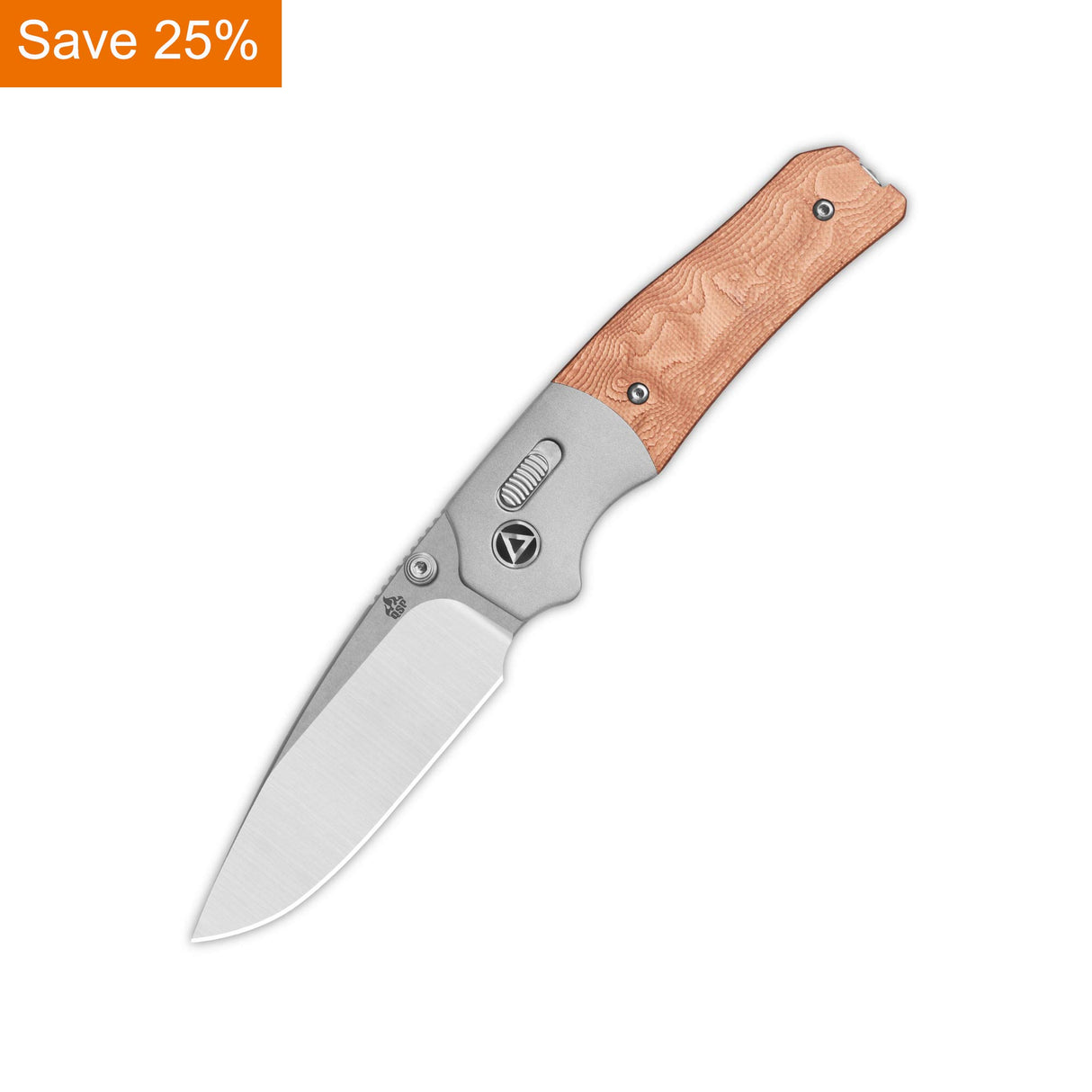 QSP Vault Glyde Lock Pocket Knife 14C28N Blade G10 with Copper Foil Handle