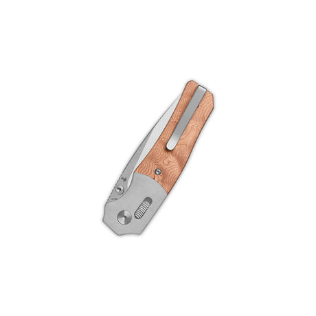 QSP Vault Glyde Lock Pocket Knife 14C28N Blade G10 with Copper Foil Handle