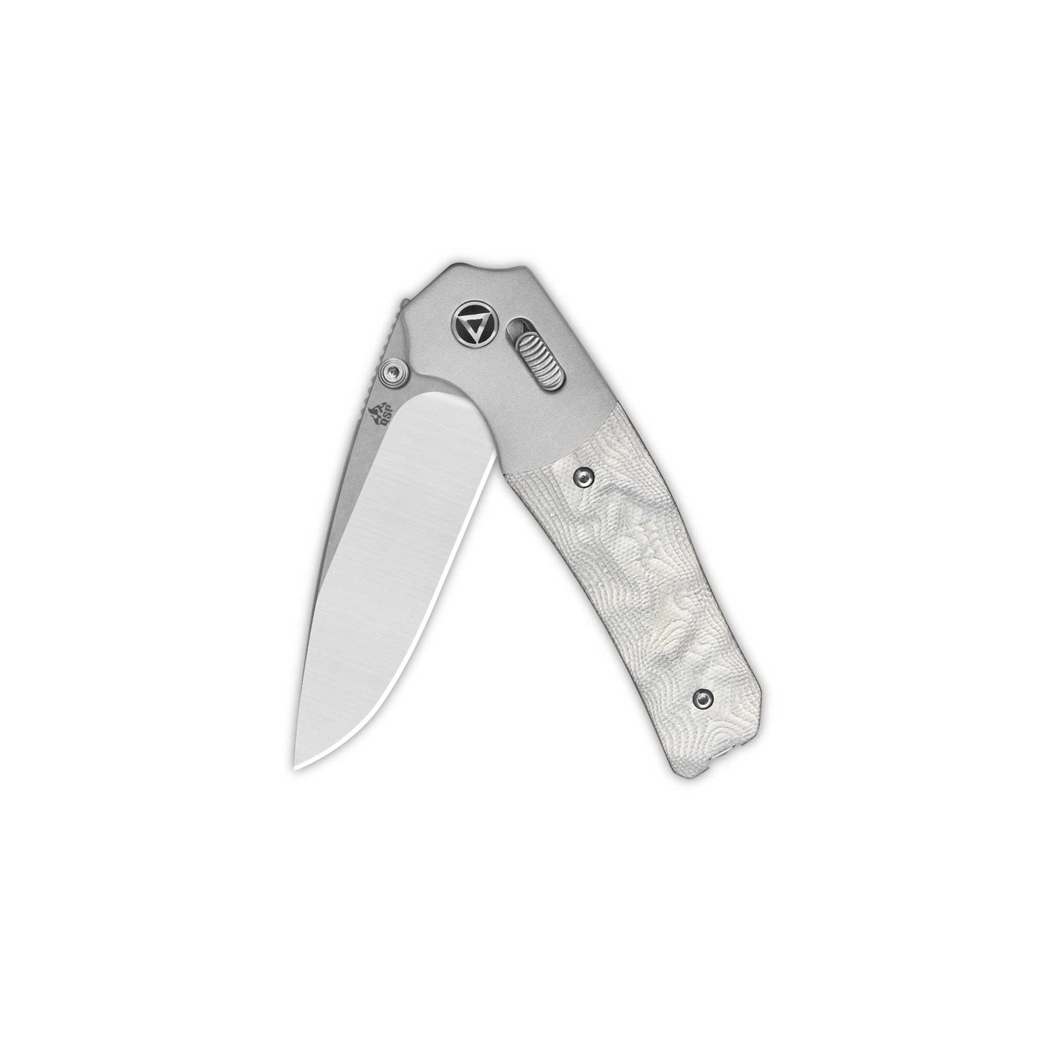 QSP Vault Glyde Lock Pocket Knife 14C28N Blade G10 with Aluminum Foil Handle