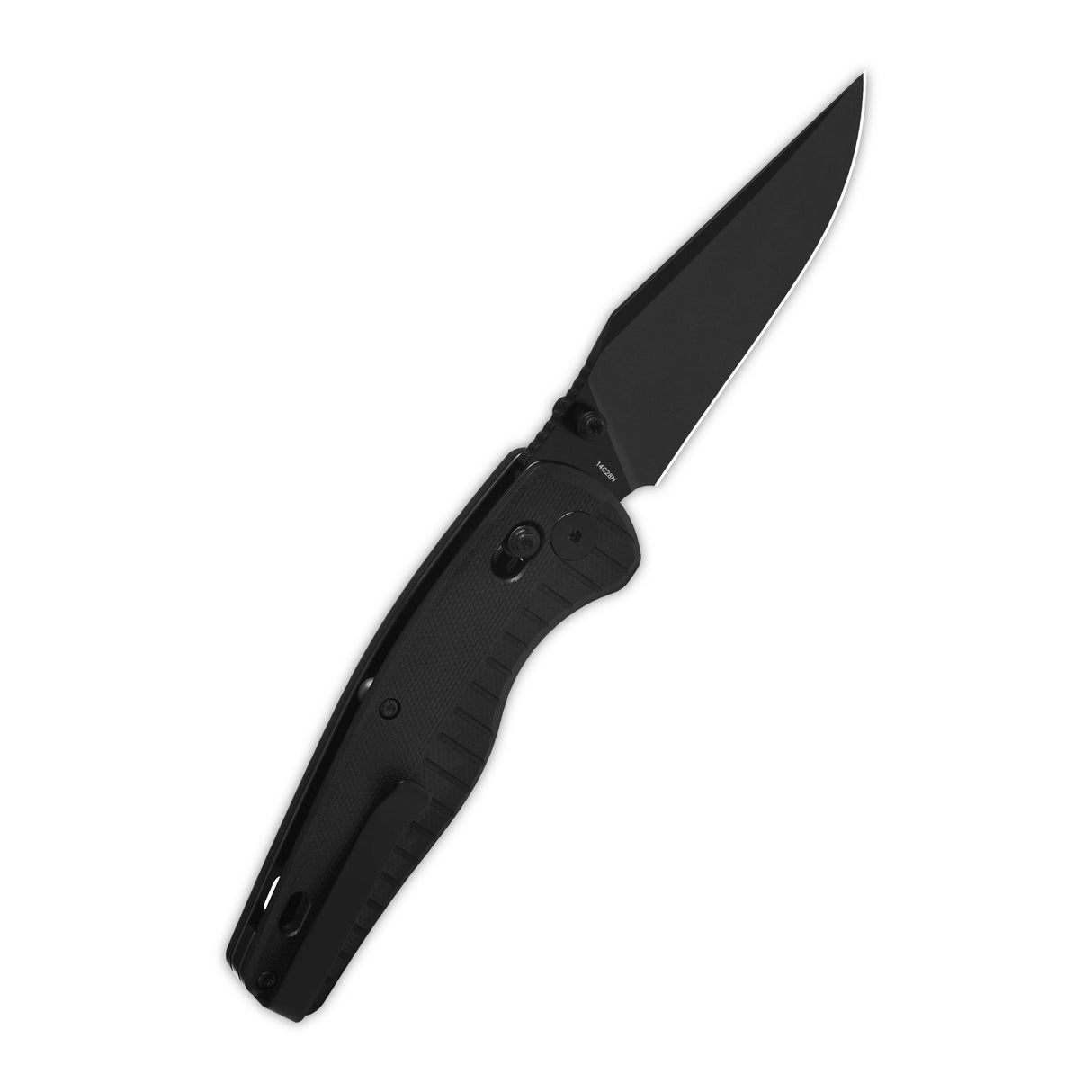 QSP Reptile Glyde Lock Pocket Knife 14C28N Blade Black G10 Handle