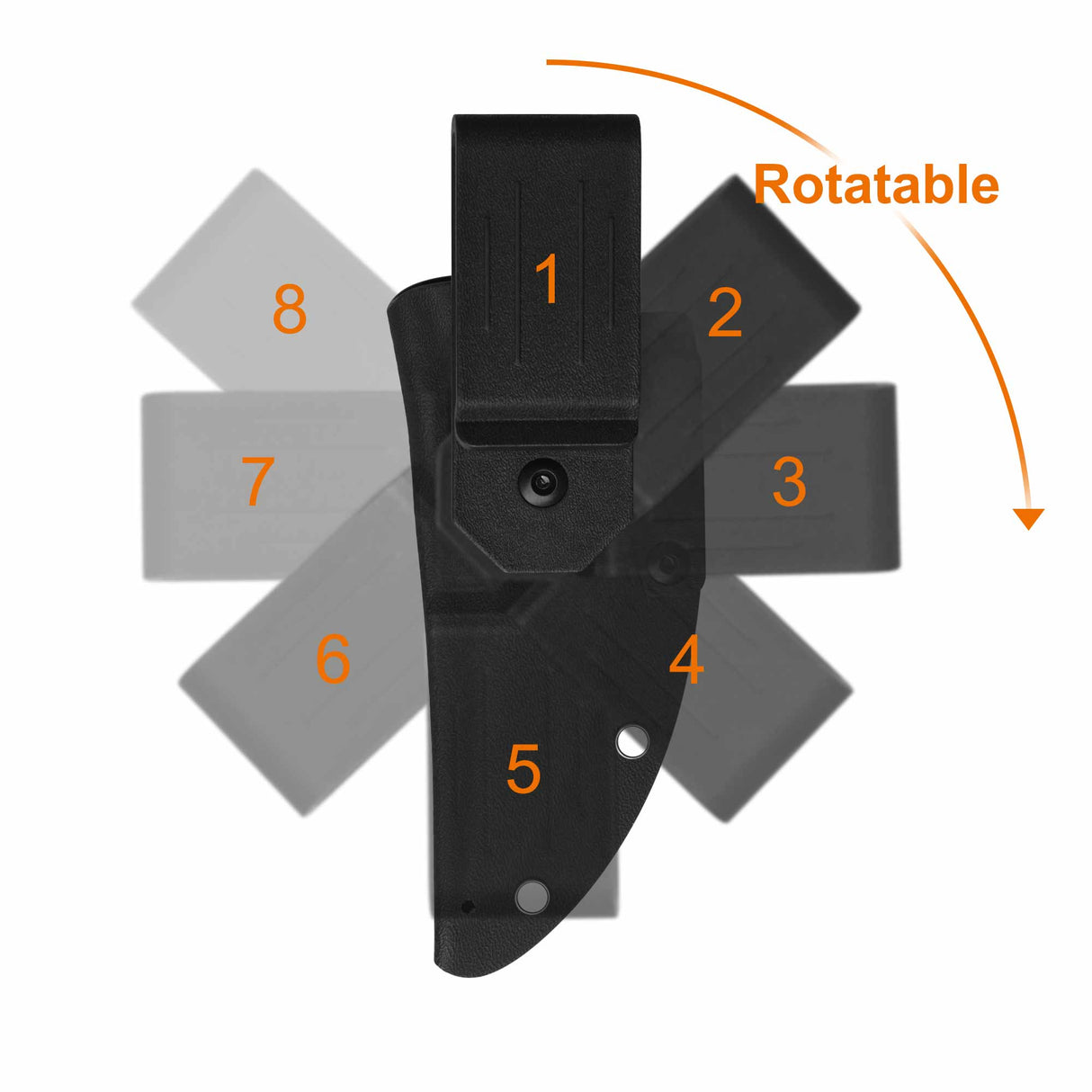 QSP Viper Fixed Blade Knife 10Cr15MoV Blade Black G10 Handle