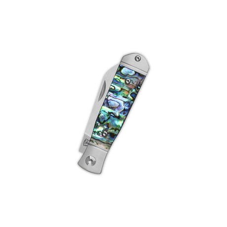 QSP Jumping Jack Slip Joint Pocket Knife 14C28N blade Abalone Handle