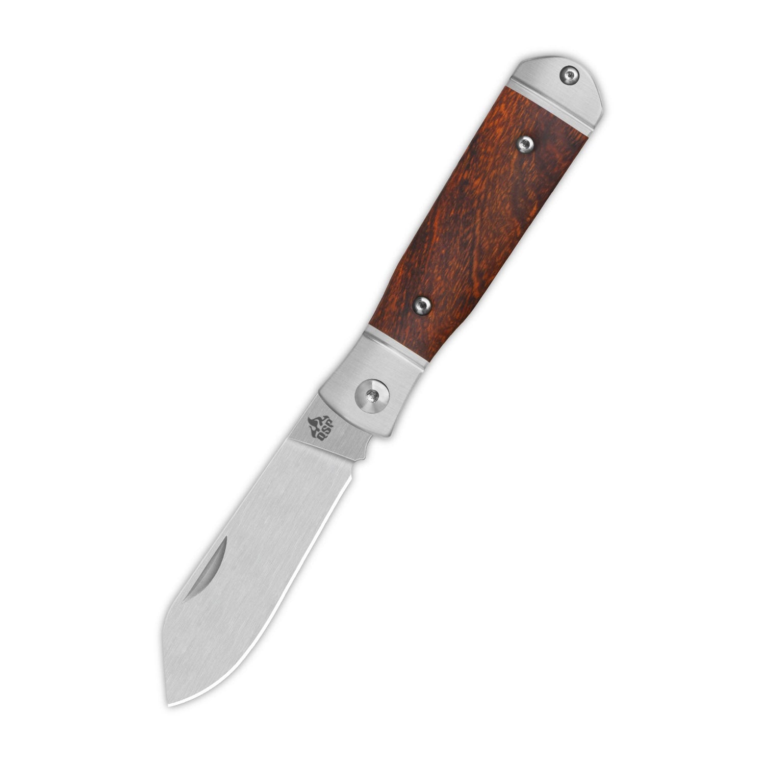 QSP Jumping Jack Slip Joint Pocket Knife 14C28N blade Desert Ironwood Handle
