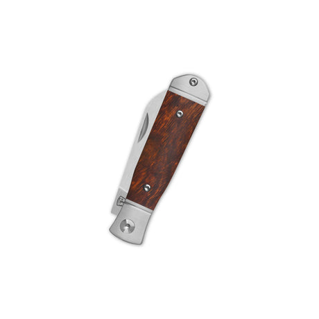QSP Jumping Jack Slip Joint Pocket Knife 14C28N blade Desert Ironwood Handle
