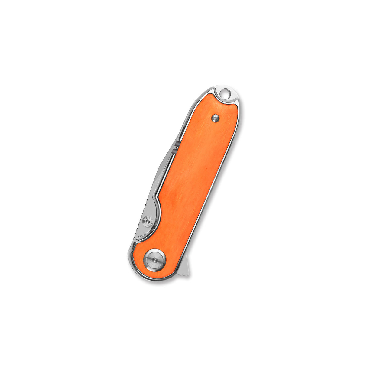 QSP Nebula Liner Lock Pocket Knife 14C28N Blade Orange Bone Handle